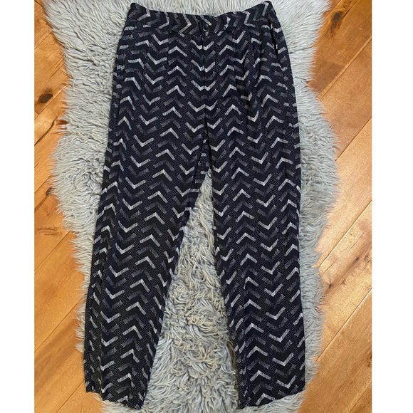 Madewell Printed Delancey Trousers Pants Size 0 - Picture 2 of 4